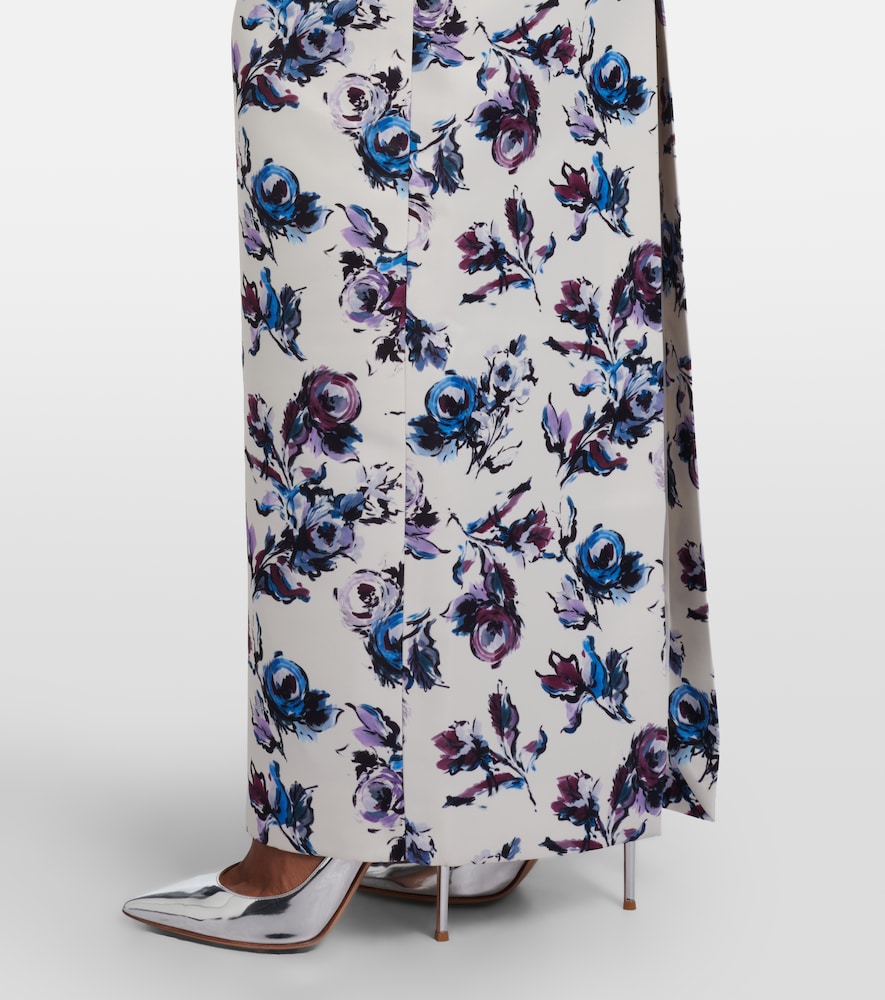 Laelia floral bustier gown