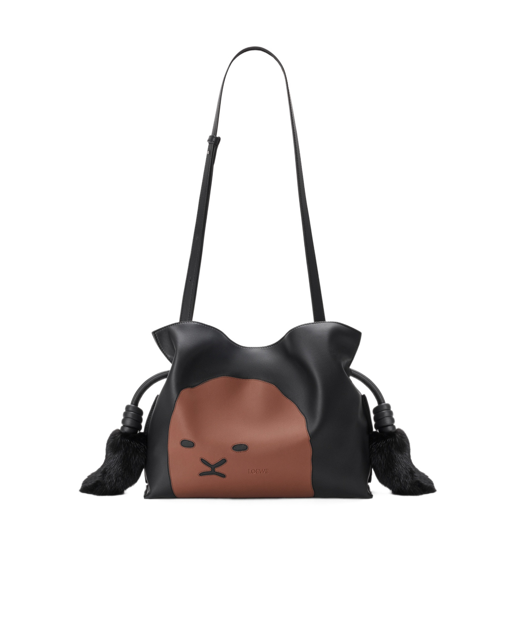 Medium Lion Intarsia Flamenco Shoulder Bag