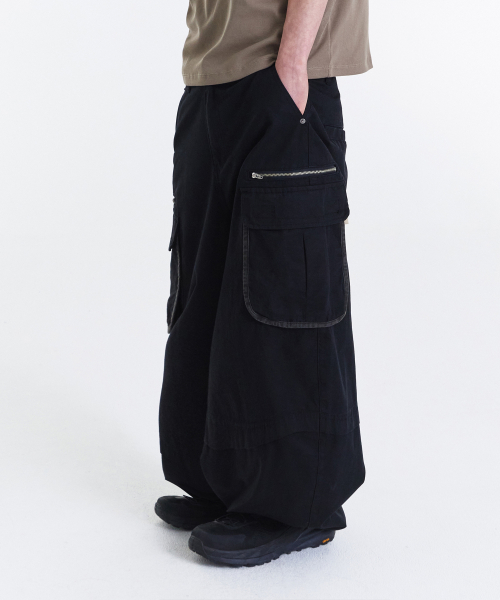 Vintage Zip Cargo Balloon Pants