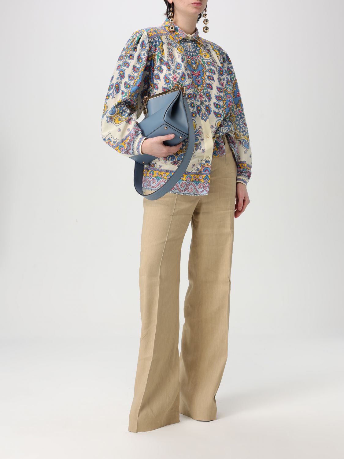 Paisley-print shirt - White