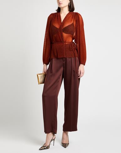 Forte_forte Woman Shirt Brick Size 0 Polyester, Metallic Polyester