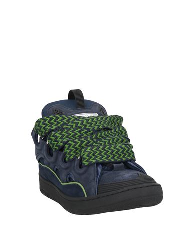 Lanvin Man Sneakers Blue Size 6 Calfskin