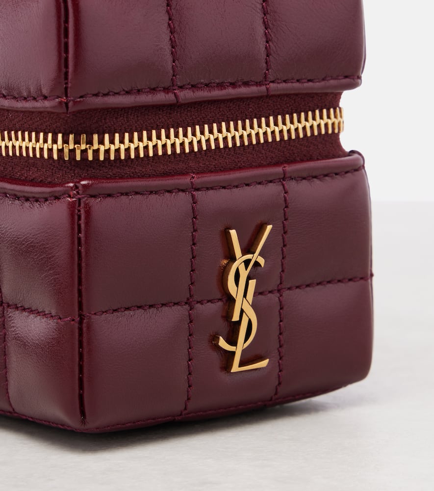 Cassandre Mini leather pouch on chain