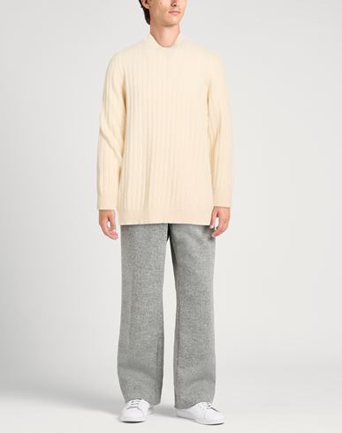 Man Sweater Cream Size 44 Cashmere, Wool