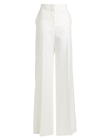 Woman Pants White Size 14 Linen