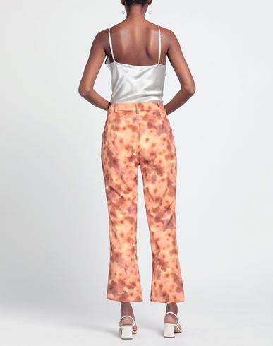 Woman Pants Orange Size L Viscose, Polyester, Elastane