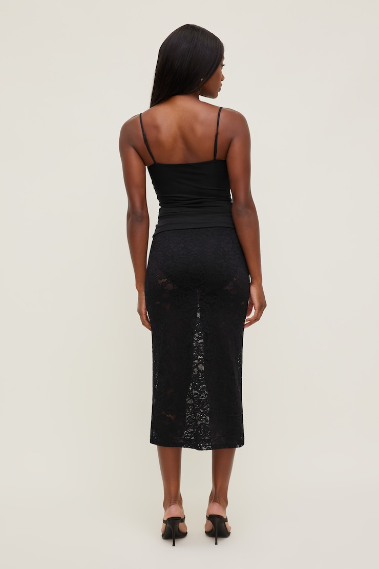 Monet Mesh Top - Black - Women Clothing