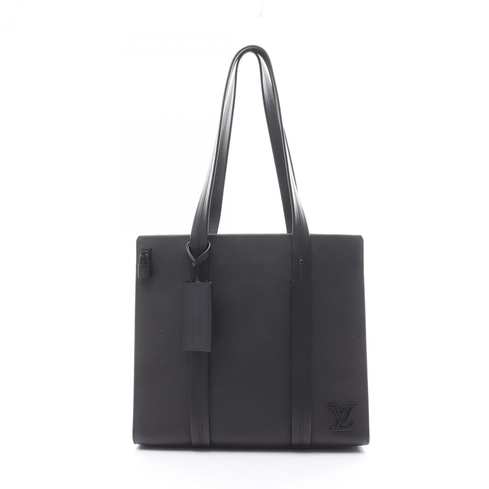 Louis Vuitton Black Leather Tote Bag Pre-Owned