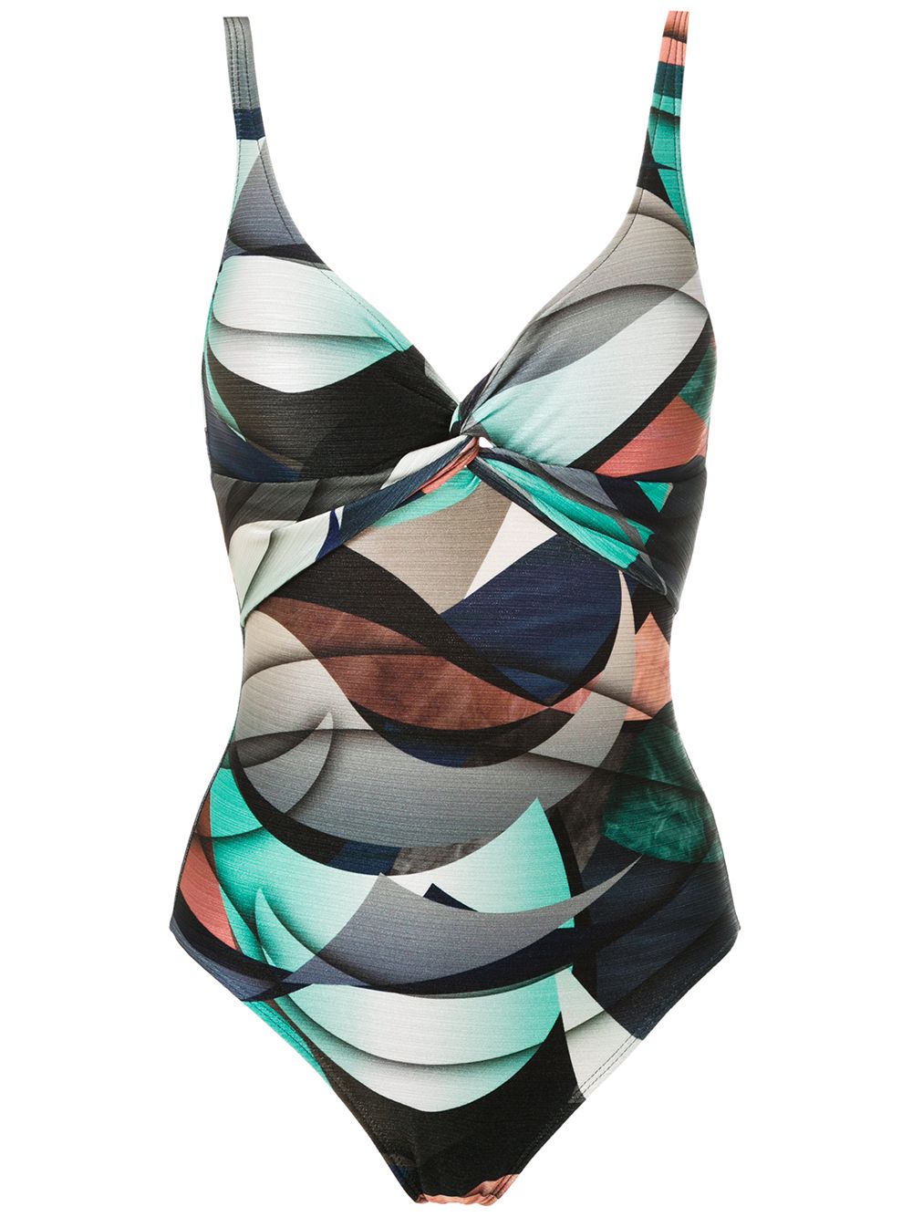 Adriana printed swimsuit - Blue