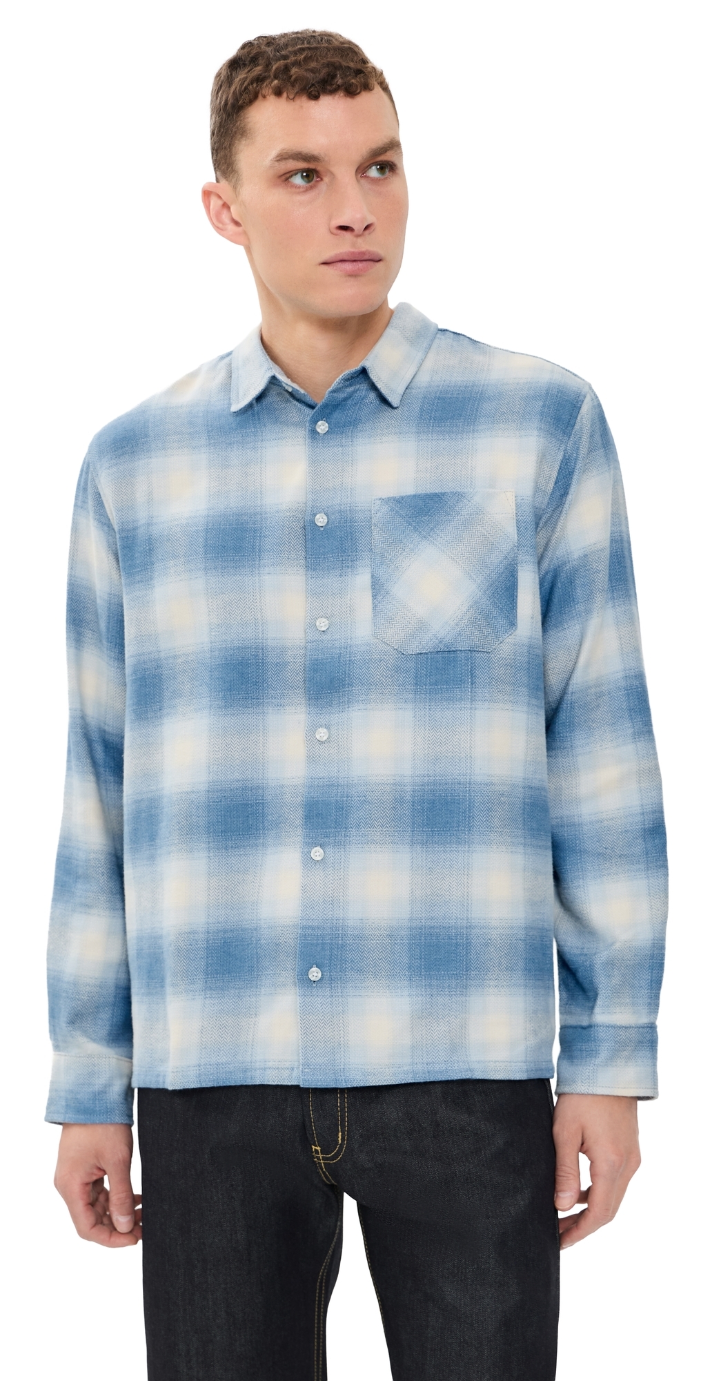 True Supple Flannel Faded Indigo