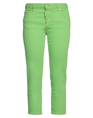 Woman Denim cropped Green