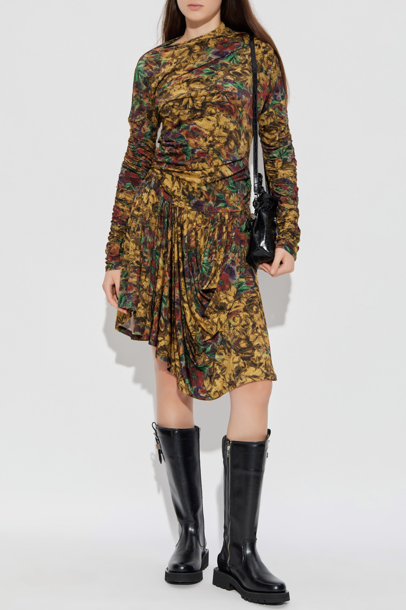 Draped Dress, Women's, Multicolour