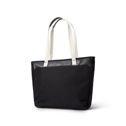 Tokyo Tote Compact - Premium Edition Small Leather Laptop Shoulder Bag Black Sand