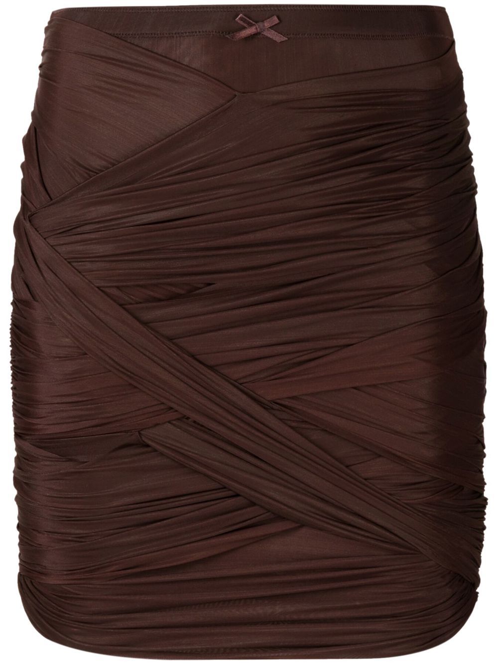 Skirt In Brown Synthetic Fibers
