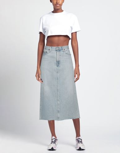 Agolde Woman Denim skirt Blue Size 25 Recycled cotton