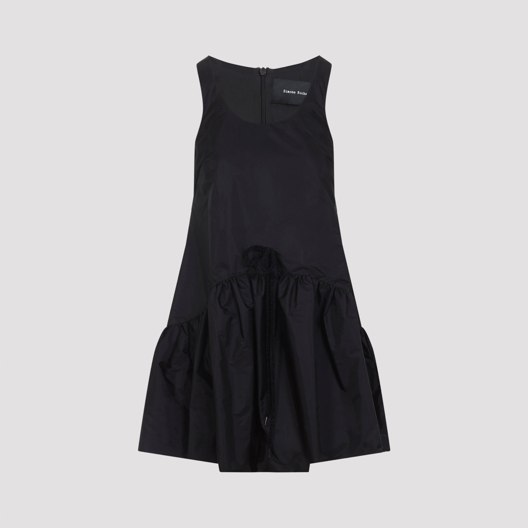 Tapered Back Peplum Mini Dress