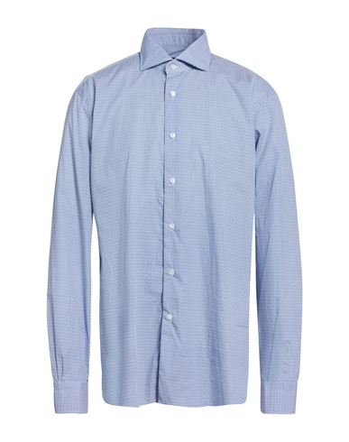 Culto Man Shirt Blue Size 15 ¾ Cotton