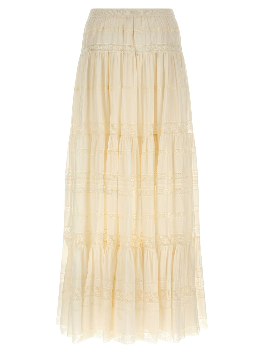Lace Insert Skirt