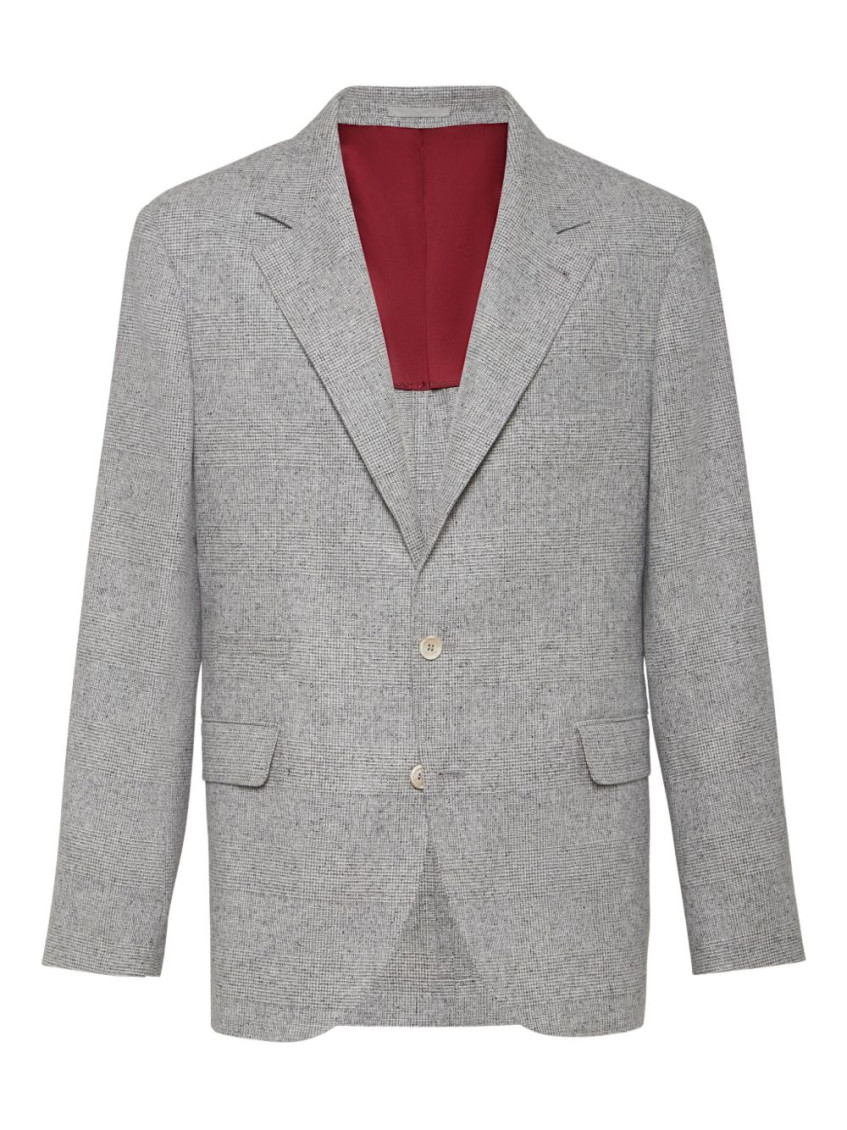Brunello Cucinelli - deconstructed jacket with prince of wales pattern