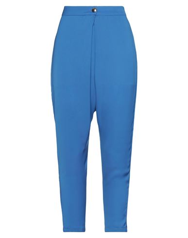 Denny Rose Woman Pants Bright blue Size 8 Polyester