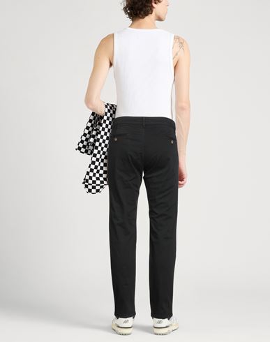 Man Pants Black Size 30 Cotton, Elastane