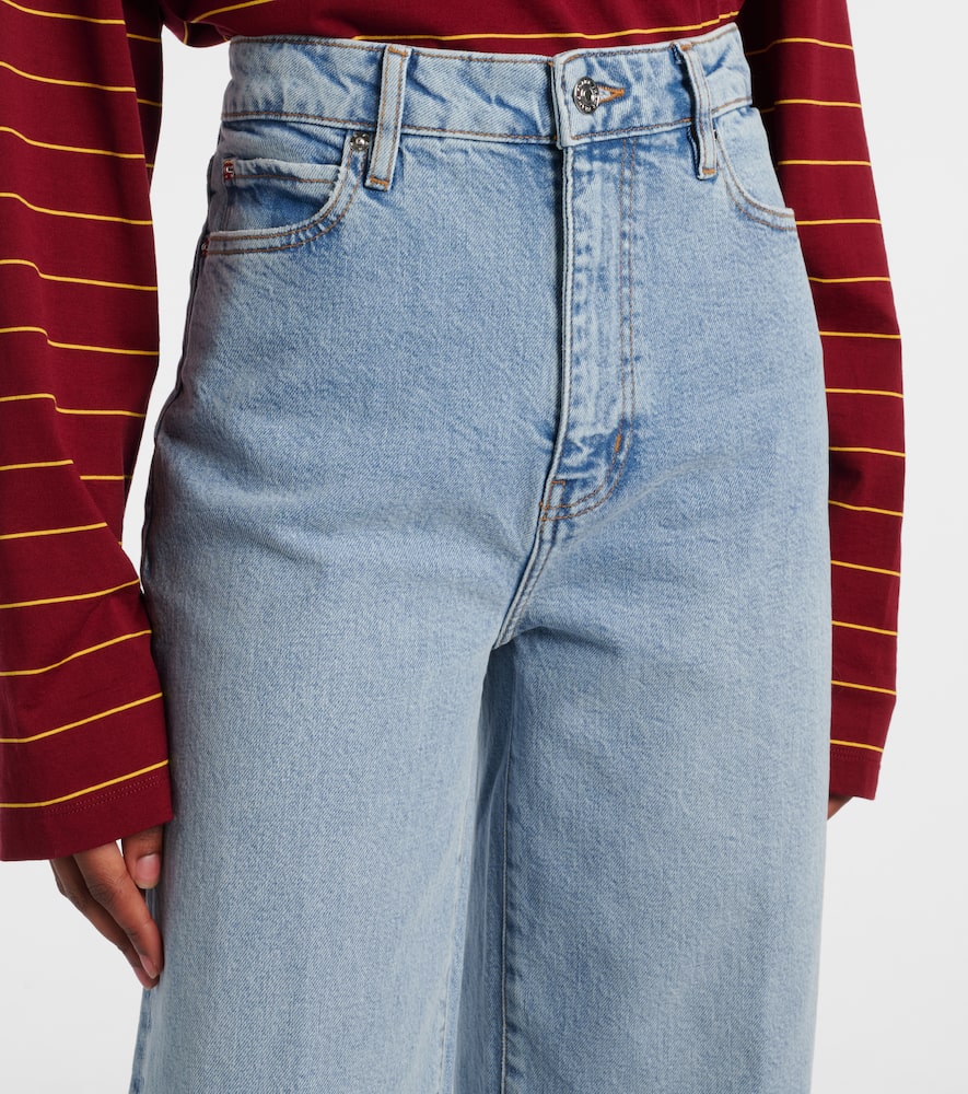 The Wide high-rise wide-leg jeans
