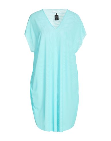 Woman Mini dress Turquoise Size L Polyamide, Elastane