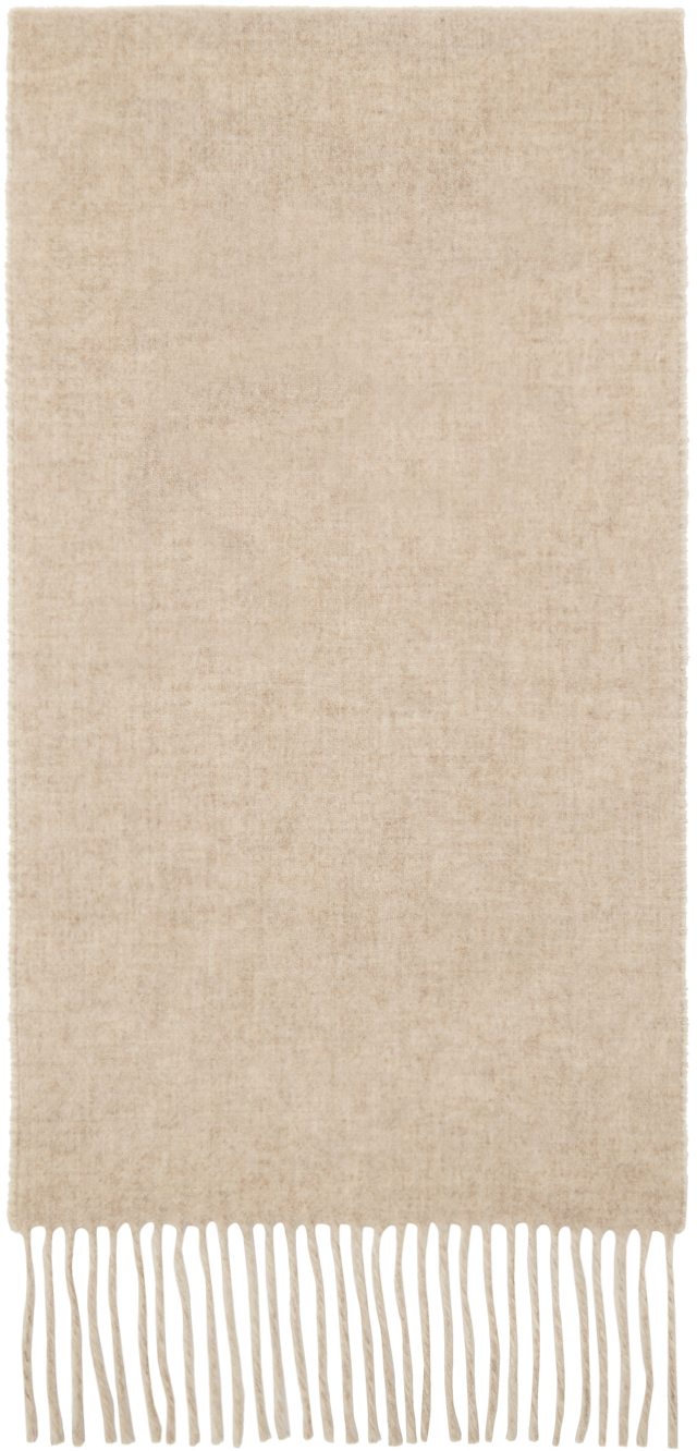 JACQUEMUS Beige Les Classiques 'L'écharpe Jacquemus' Scarf