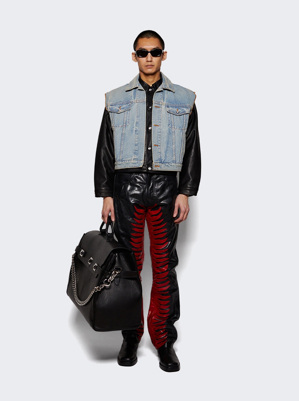 EARTHLING VIP logo-patch jacket - Blue