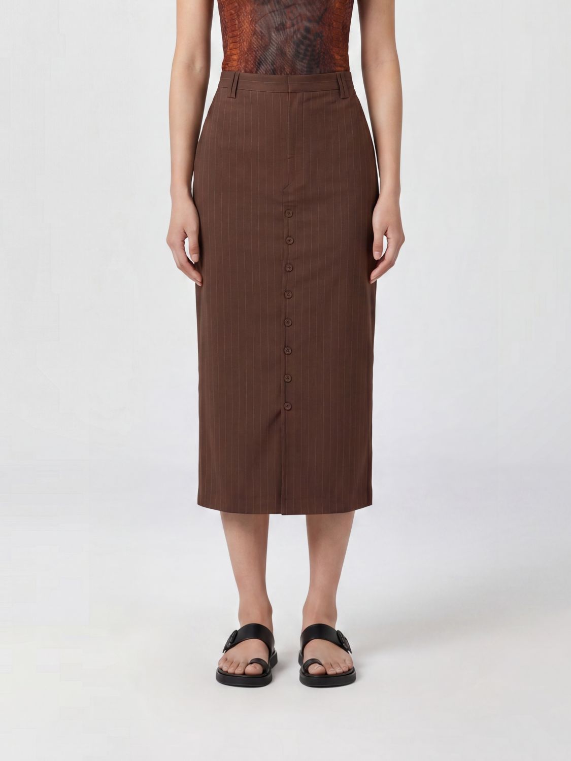 Skirt Woman color Brown