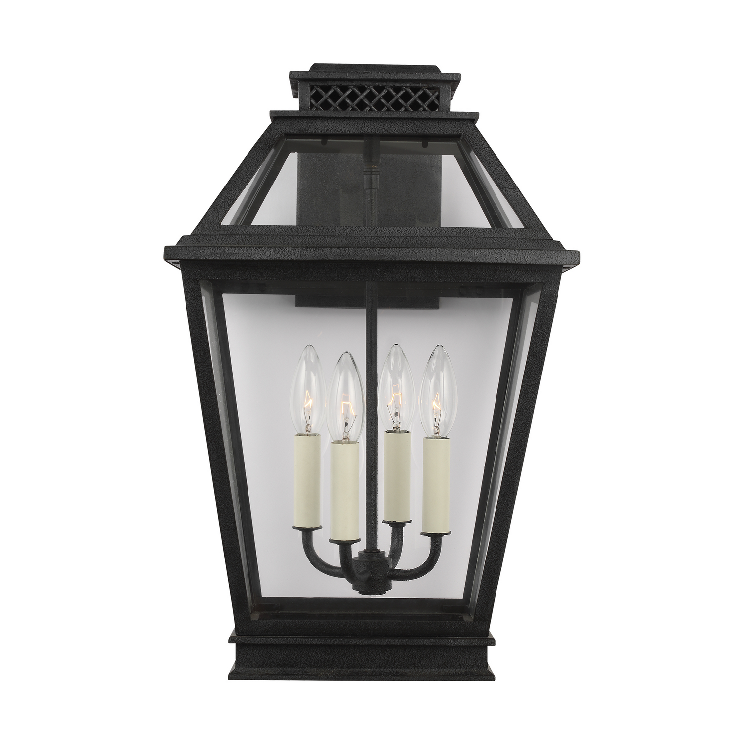 Visual Comfort Studio Falmouth 4-Light Outdoor Wall Light in Dark Weathered Zinc by Chapman & Myer