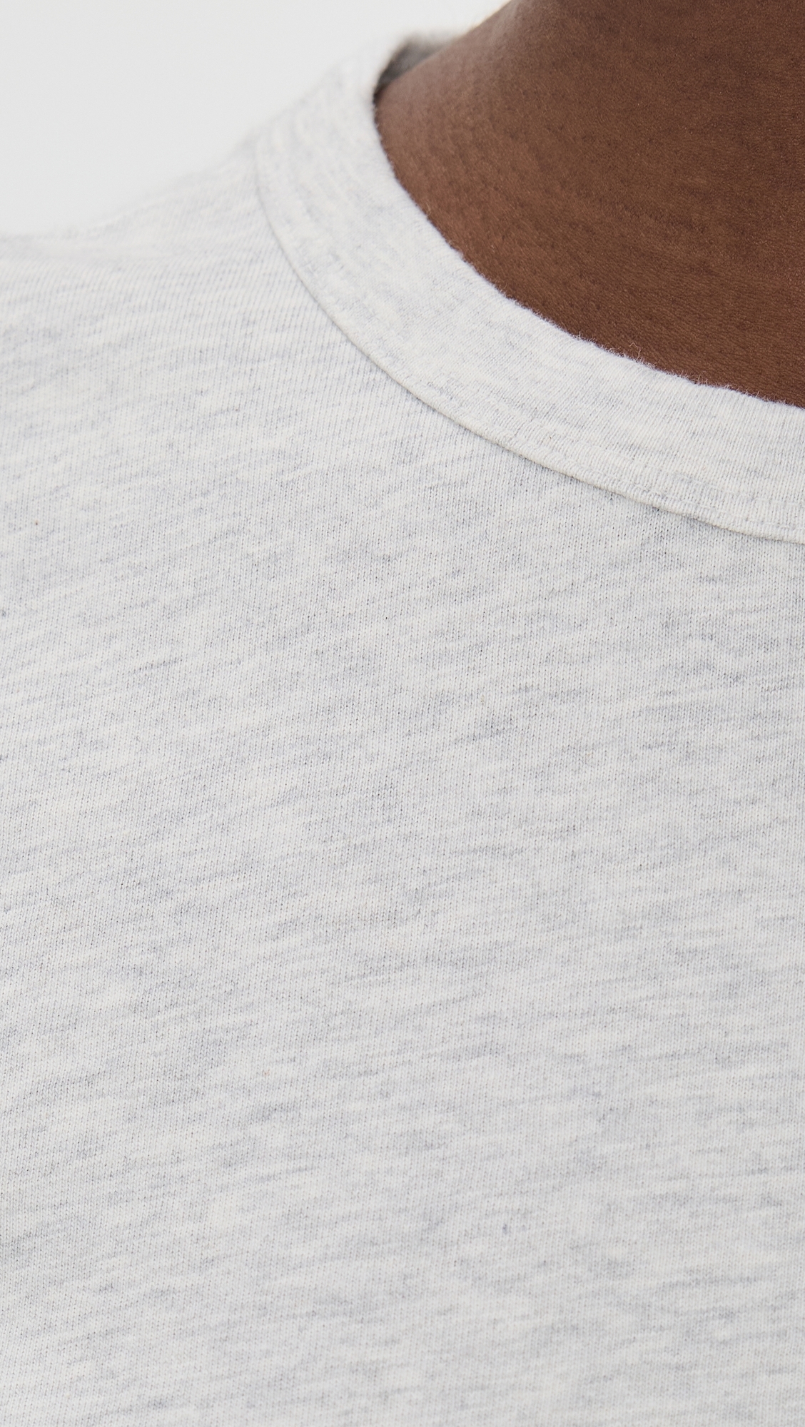 The Perfect Crewneck Tee in Allday Jersey Heather Slate