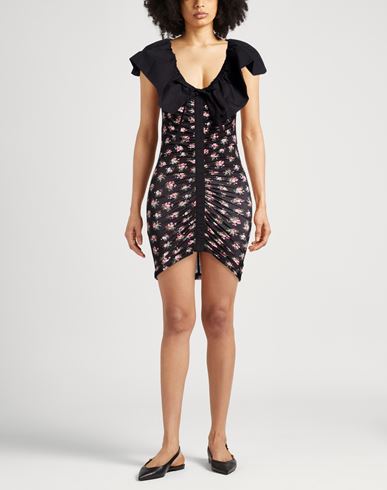 Woman Mini dress Black Size 6 Polyester, Elastane