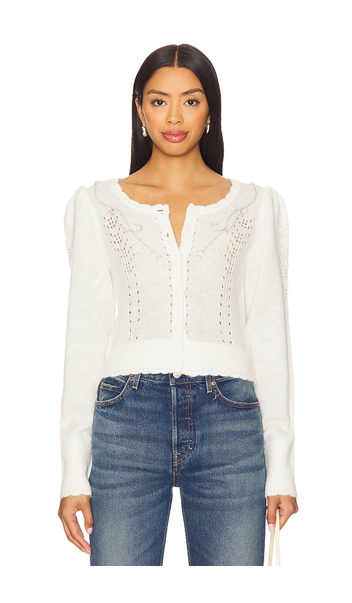 For Love & Lemons London Cardigan in Cream. -  XL also in L, M