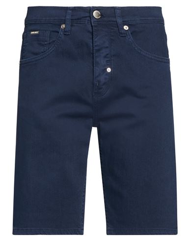 Man Denim shorts Navy Size 28 Cotton, Elastane