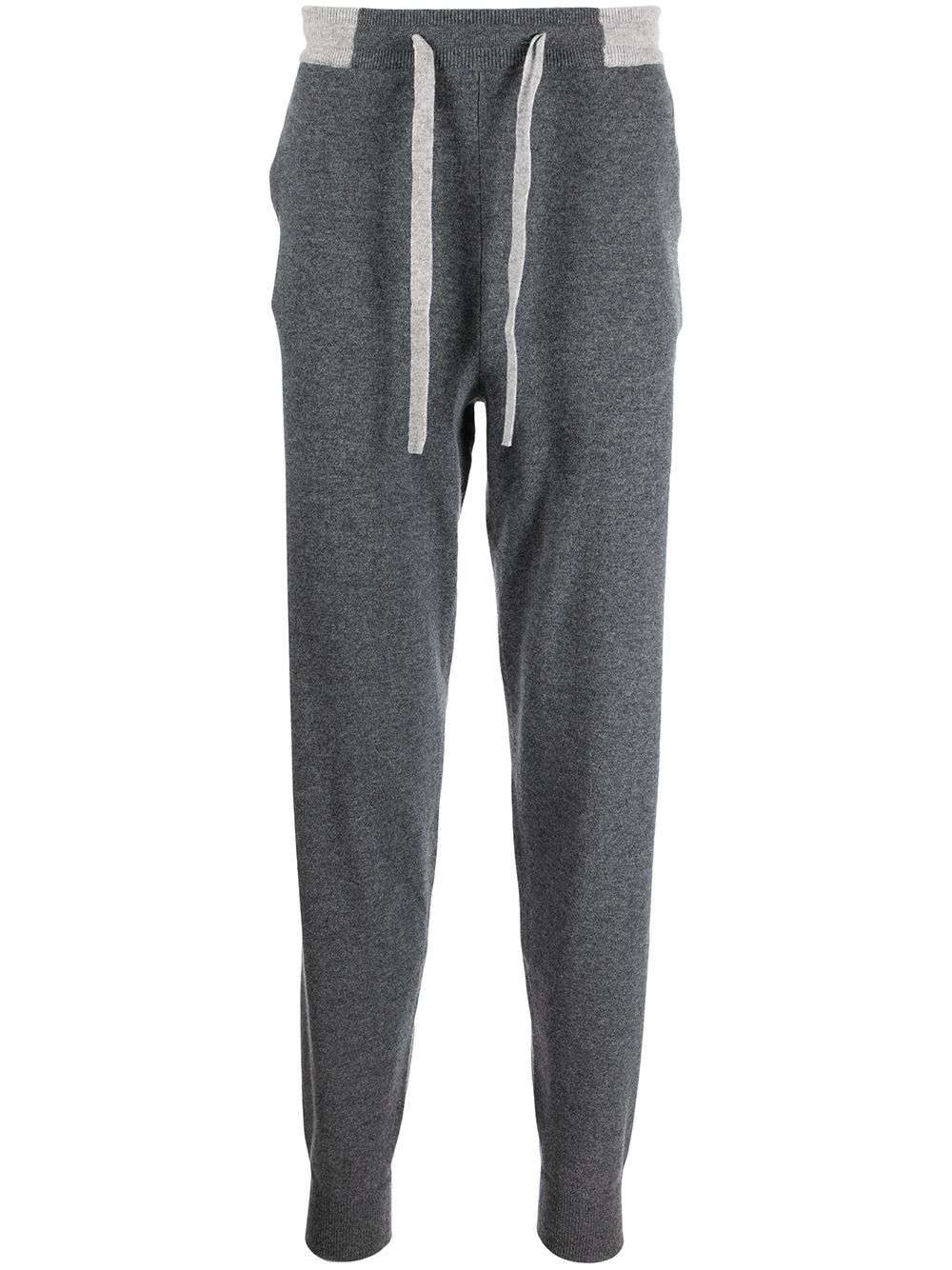 Knitted two-pocket track trousers - Grey