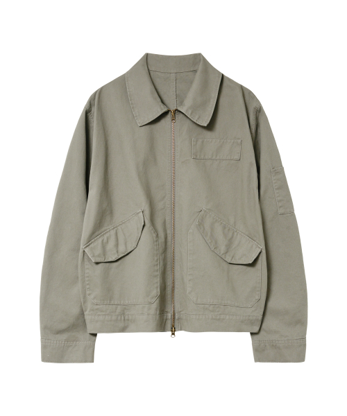 Vintage Washed Cotton Work Jacket