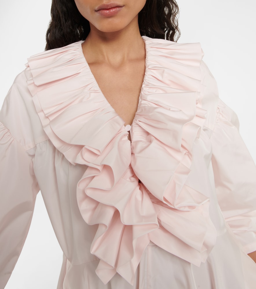 Ruffle-trimmed midi dress