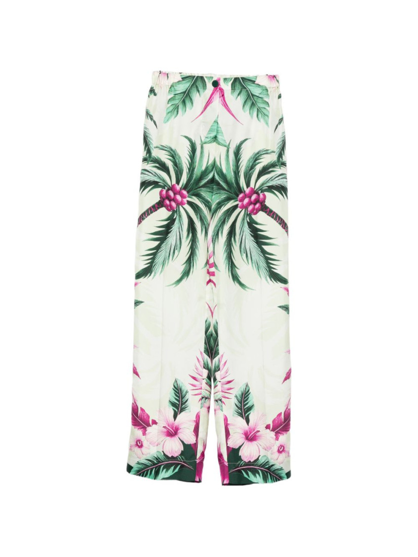 Green Printed Trouser