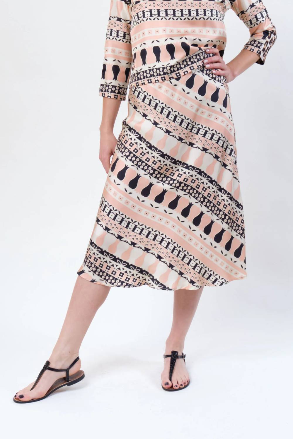 Nola Skirt In Tulipe Rose