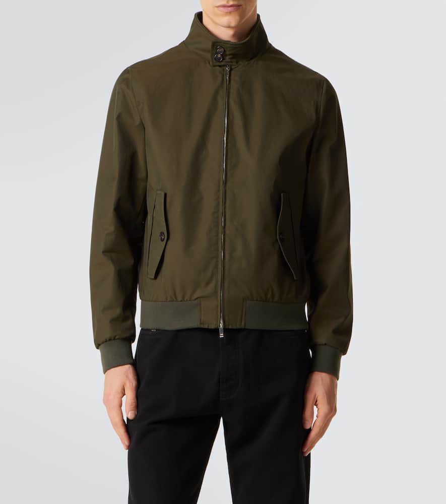 Cotton-blend bomber jacket