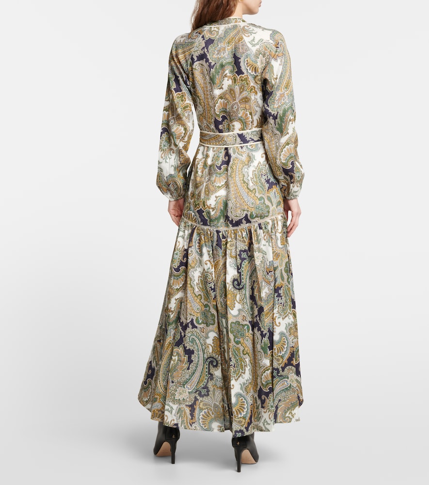 Veronica Beard Kadar printed linen midi dress