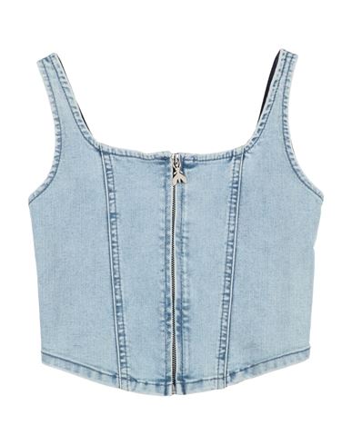 Kid Girl Top Blue Size 10 Cotton, Polyester, Elastane