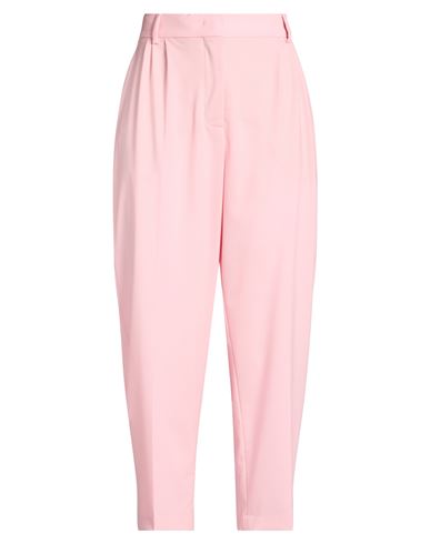 Woman Pants Pink Size 8 Virgin Wool, Elastane