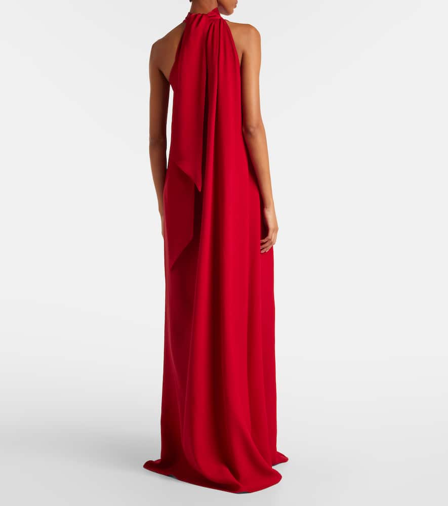 Astor scarf-detail maxi dress