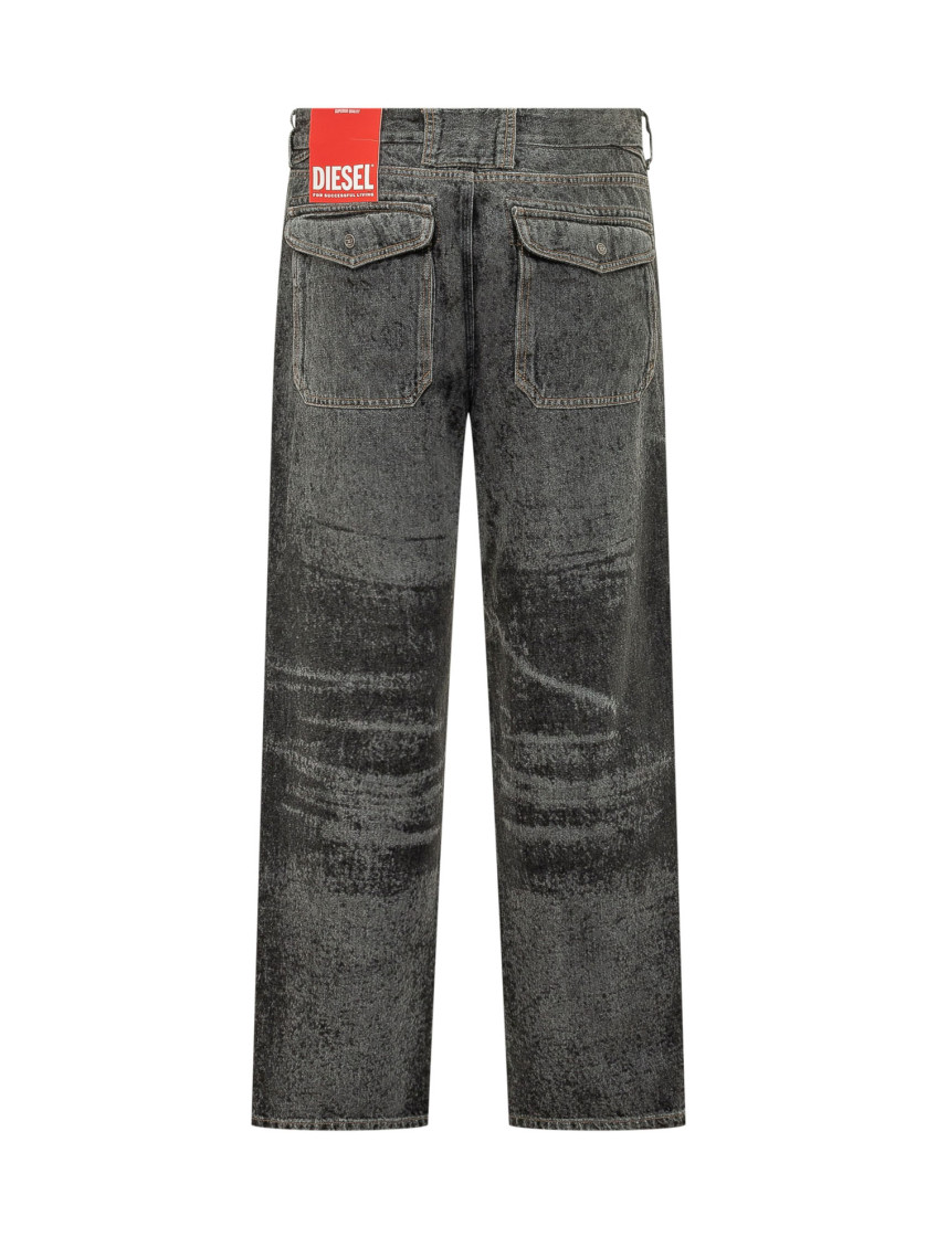 Relaxed Jeans Low Waist D-Marcus - Jeans - Man - Black