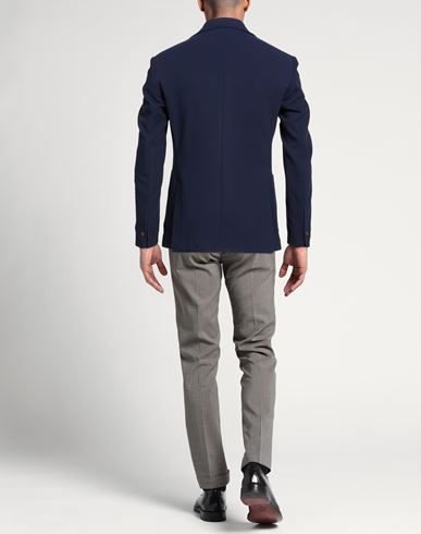 Man Blazer Blue Size 40 Polyester, Viscose, Elastane