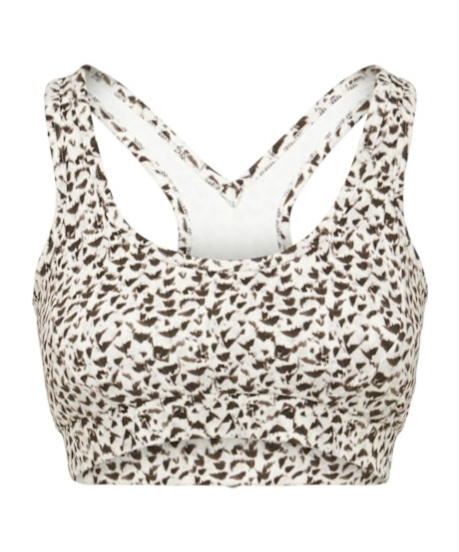 Printed sports bra