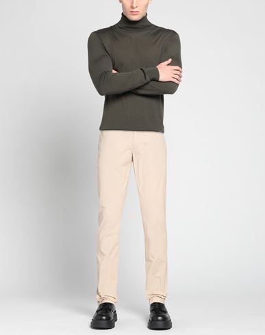 Man Pants Beige Size 40 Cotton, Elastane