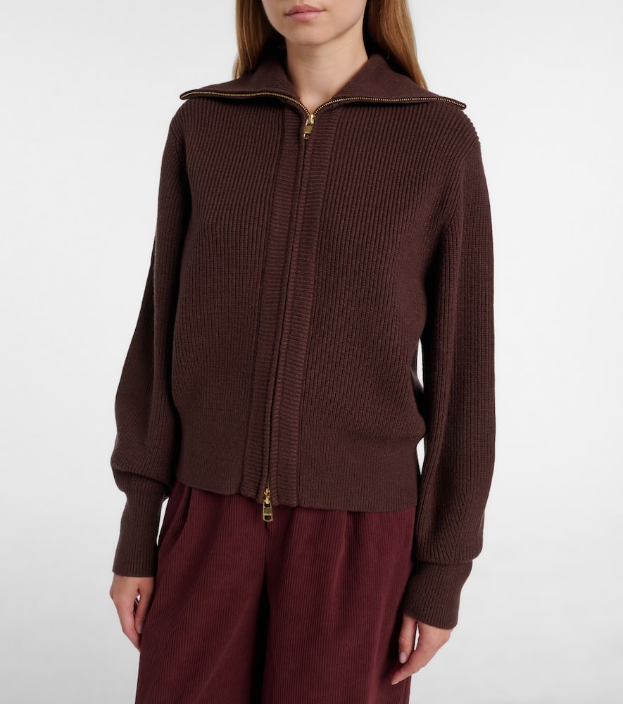 Enrico zip-up cardigan
